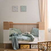 Lit bébé évolutif VERTBAUDET Moka 70x140cm blanc