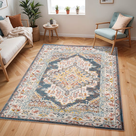 CASABLANCA Tapis Vintage Oriental Multicolore/Gris 200x275