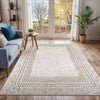 Tapis Scandinave Bohème Gris/Beige Monaco