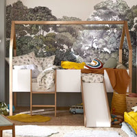 Lit cabane VERTBAUDET toboggan blanc