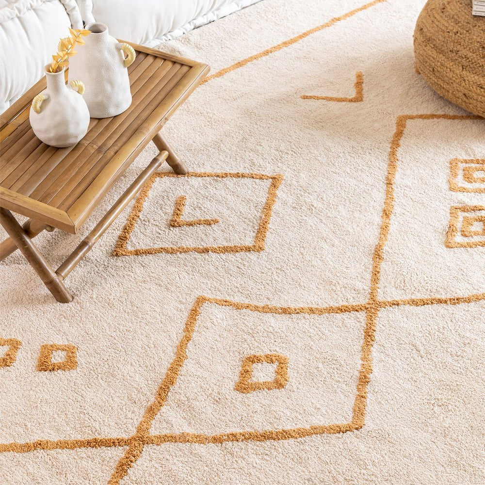 Tapis en coton SKLUM Alka 310x205cm Bonne manière — free download