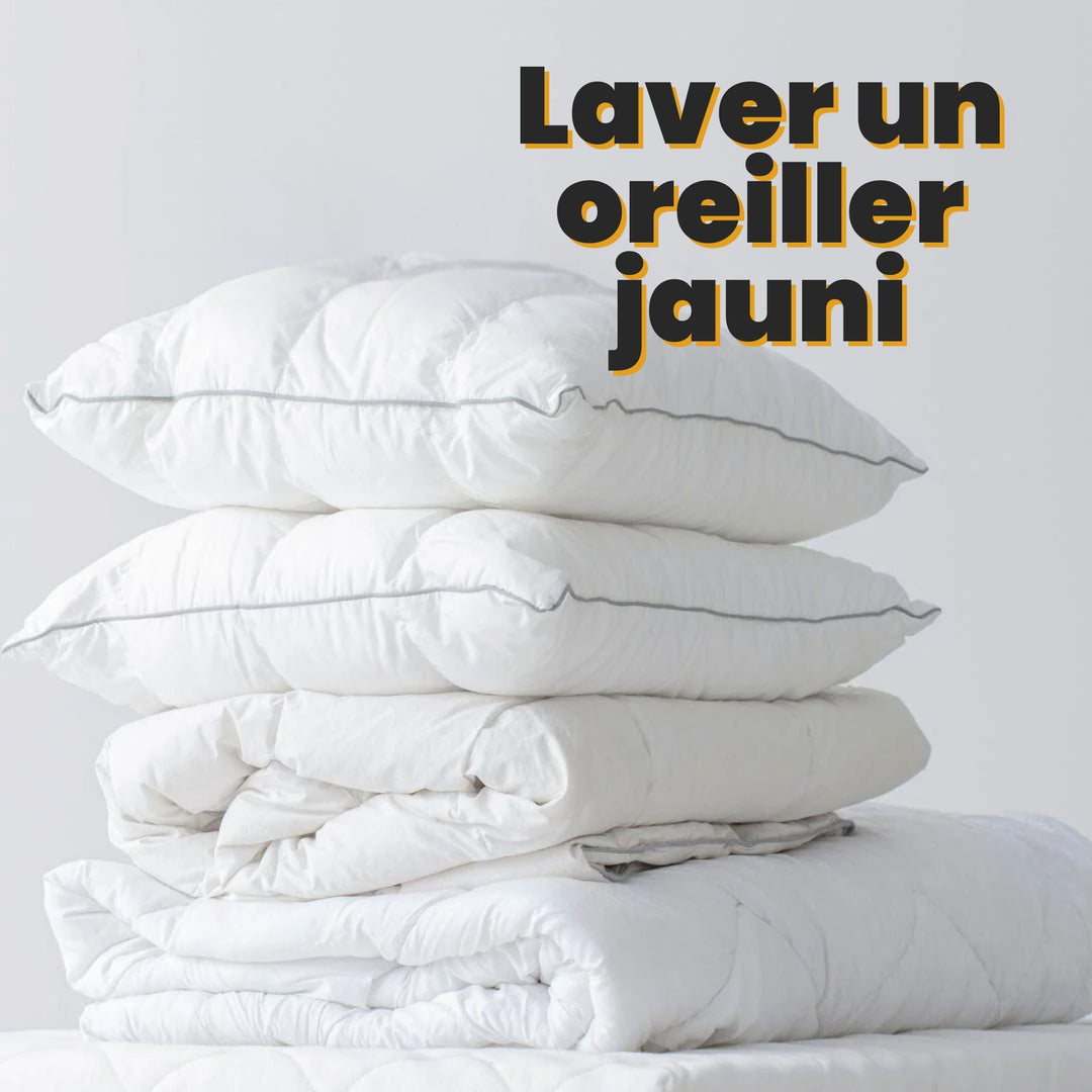 Laver un oreiller jauni