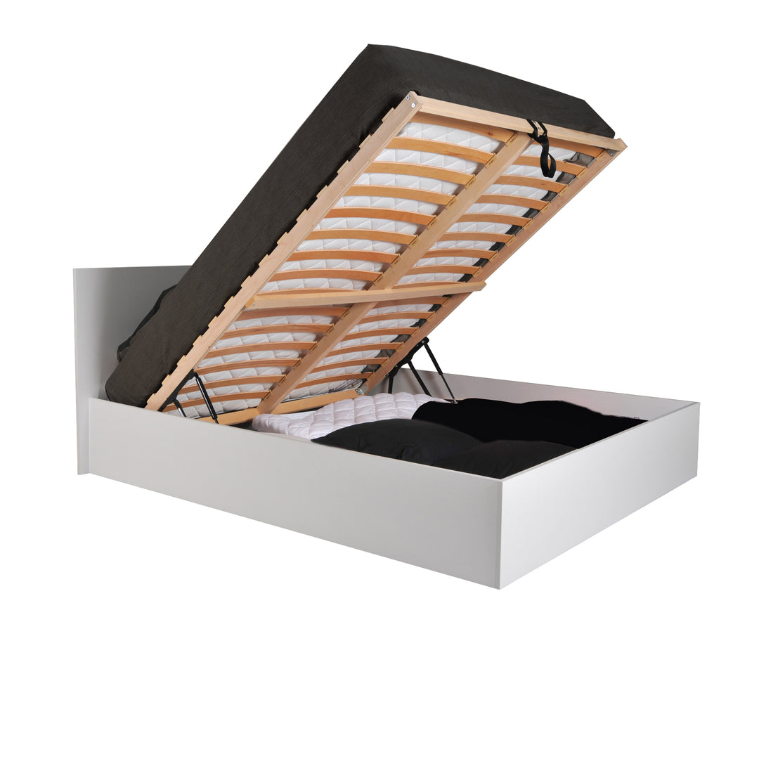 Lit coffre MADRID 140x200 blanc