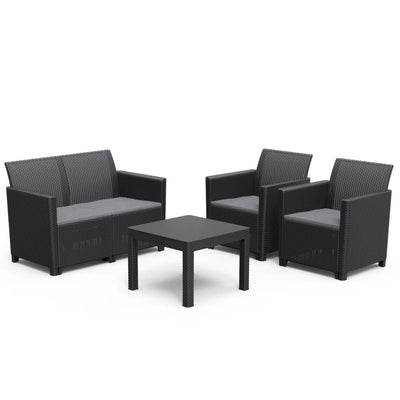 Salon de jardin KETER en résine Jade 4 places