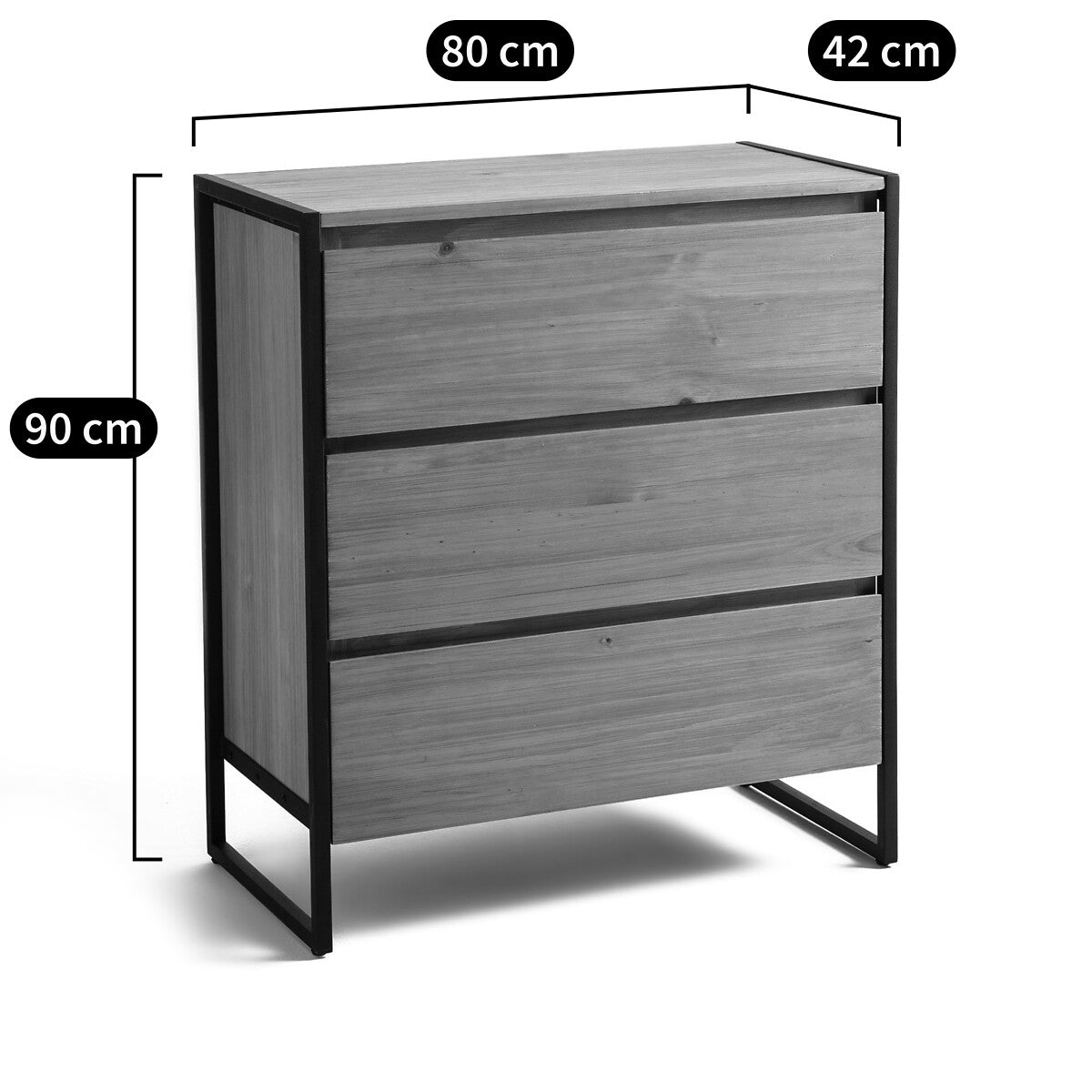 Commode 3 tiroirs, HIBA La Redoute Interieurs