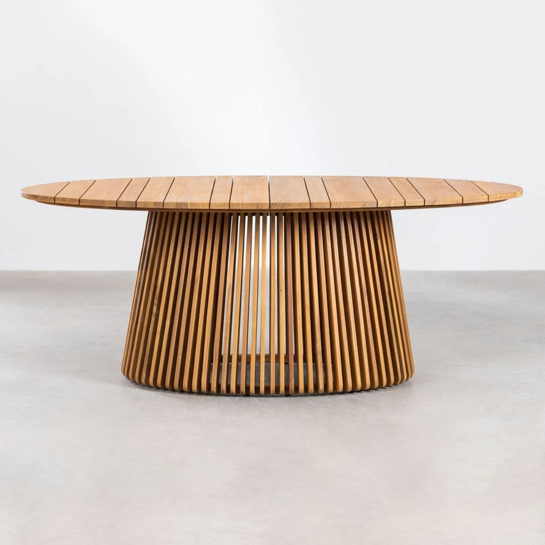 Table de jardin ovale SKLUM 200x110 cm en bois d'acacia Mura