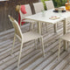 Lot de 4 chaises de jardin Hespéride empilable ESSENTIA Lin/argile