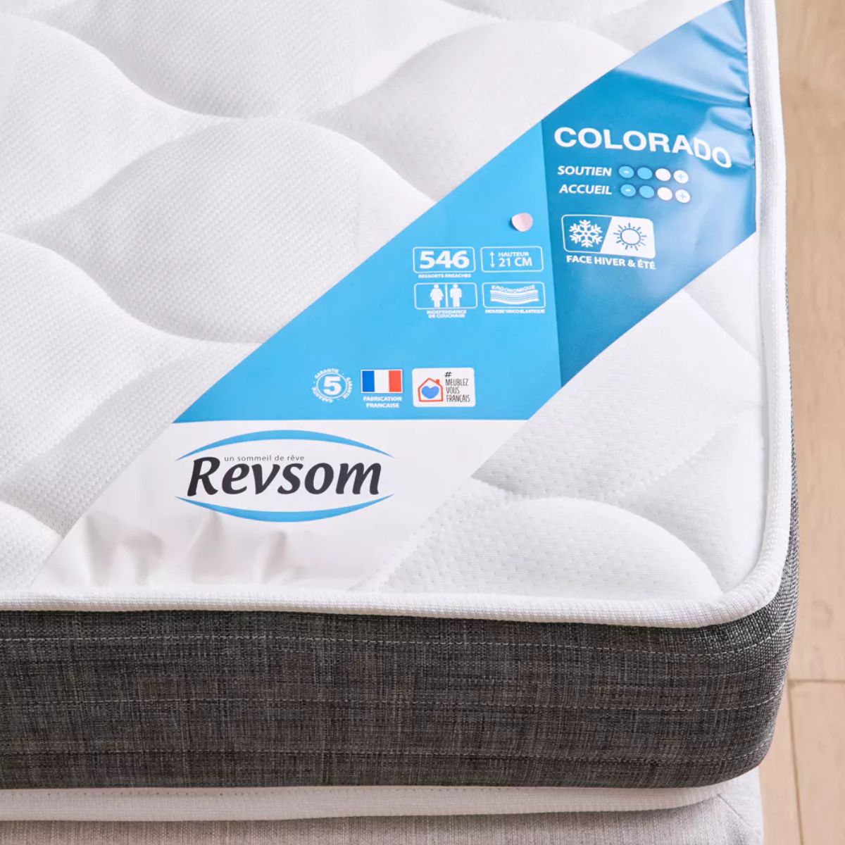 Matelas Revsom Colorado 90x190 Ferme- La compagnie du lit