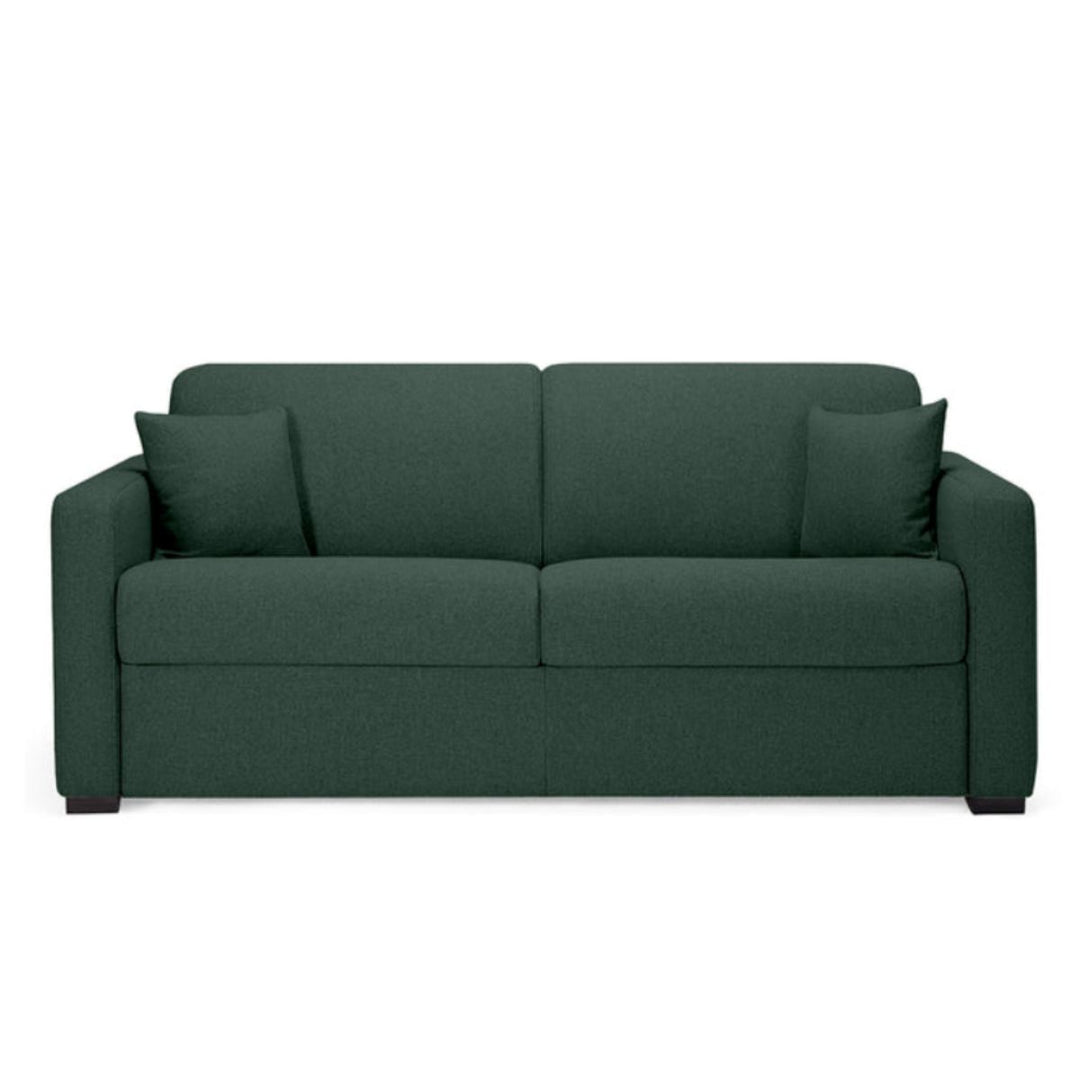 Canapé convertible MANOSQUE 140x190cm vert sapin CONVERTIBLE CENTER