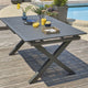 Table de jardin extensible DCB GARDEN 180/240 x 100 cm en aluminium FLORIDE