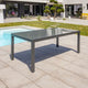 Table de jardin DCB GARDEN Tolede alu verre 200/300 cm