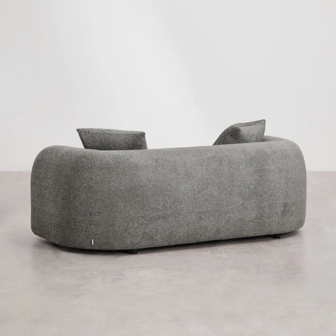 Canapé SKLUM Coco en tissu chenille epais gris