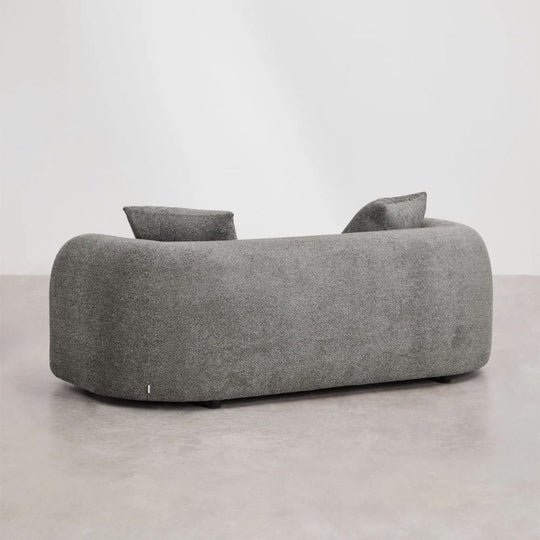 Canapé SKLUM Coco en tissu chenille epais gris