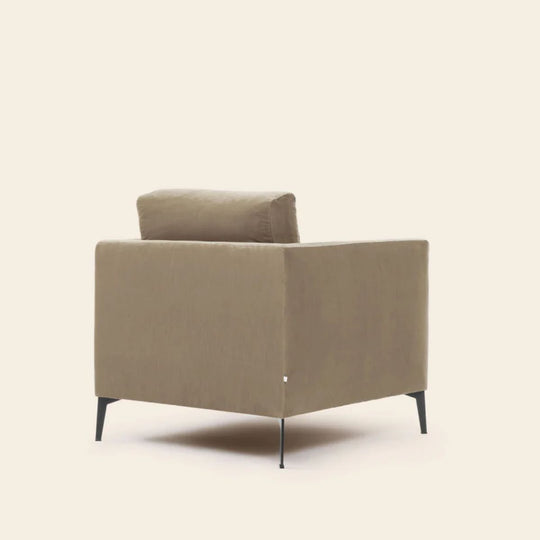 Fauteuil MADURA Odelle velours beige chic
