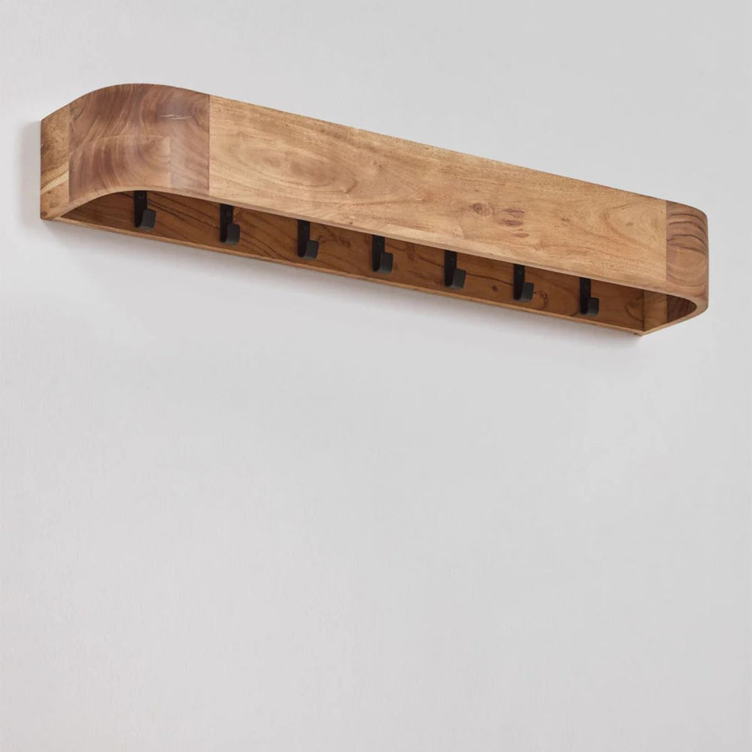 Porte-manteau mural SKLUM en bois d'acacia - FRIGIA