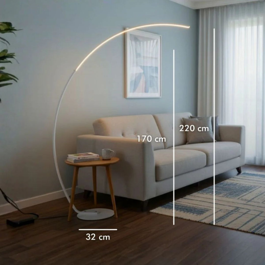 Lampadaire ARC 2,2m INOLEDS Blanc LED Intensité Variable