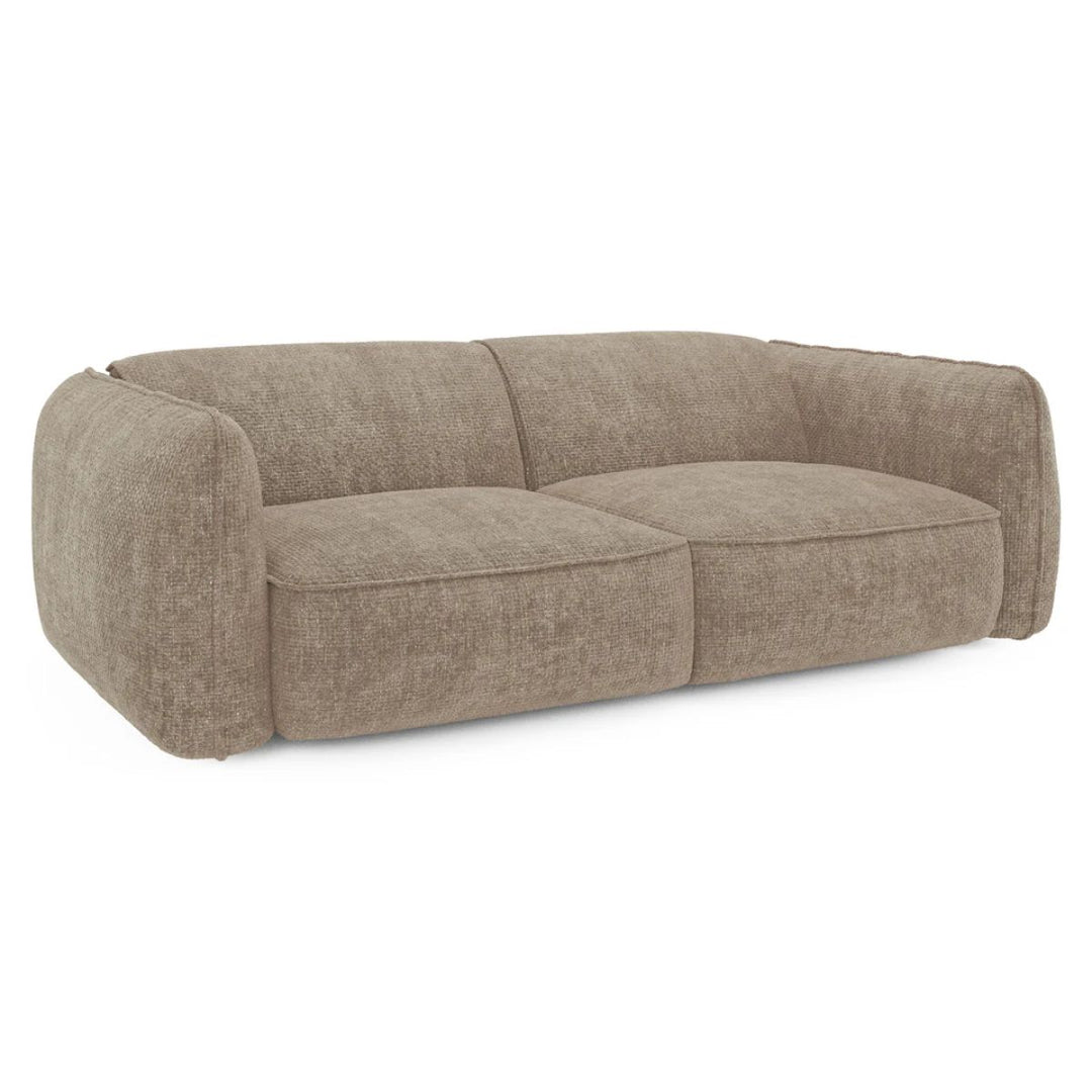 Canapé 4 places LIVIA en velours taupe SIA Home