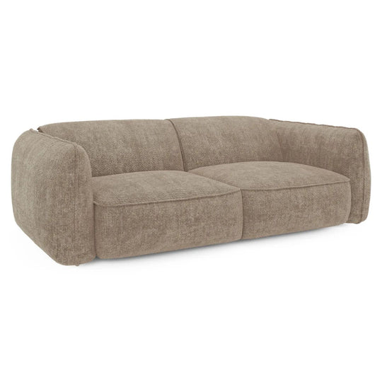 Canapé 4 places LIVIA en velours taupe SIA Home