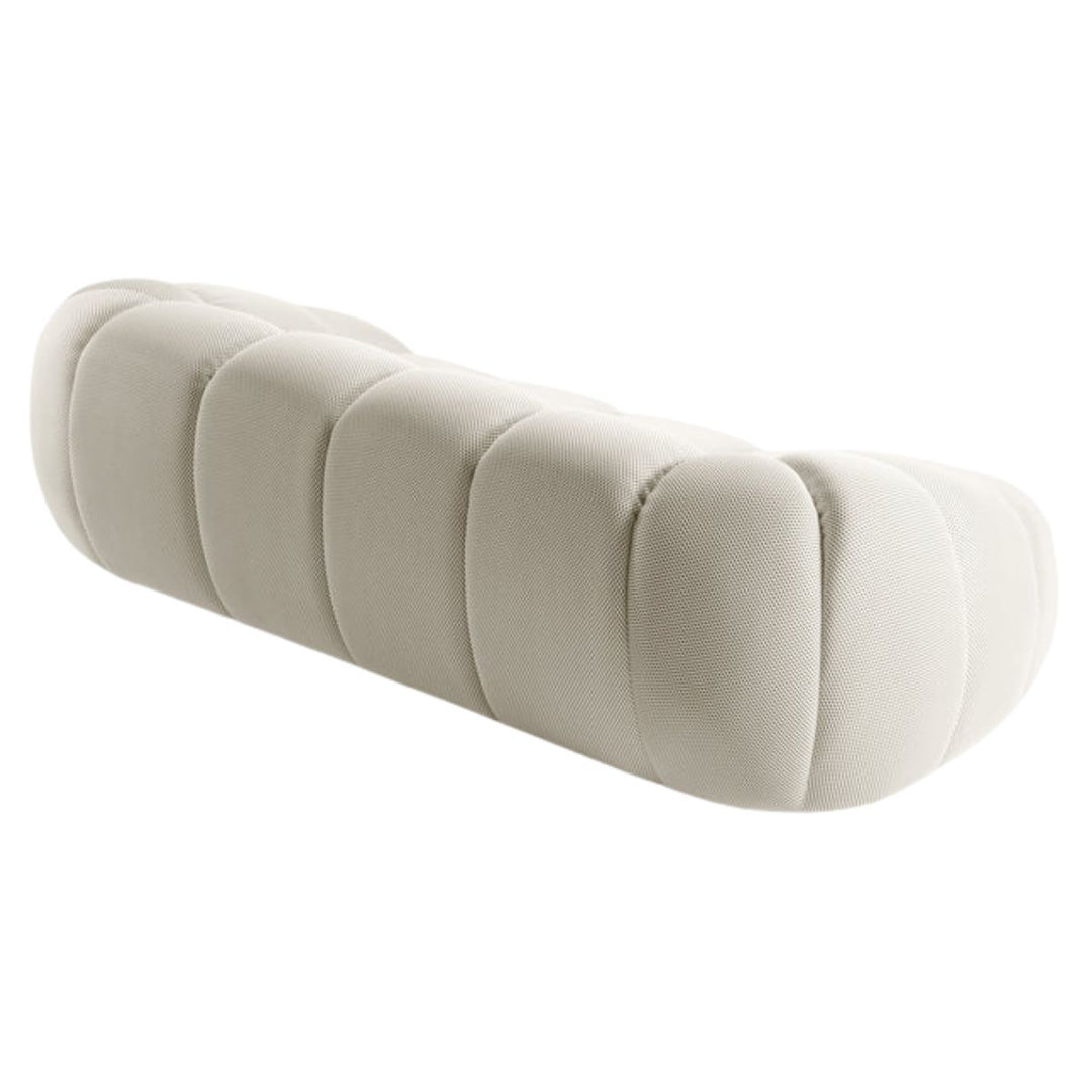 Canapé MICADONI Diana 3 places en tissu 3D Beige