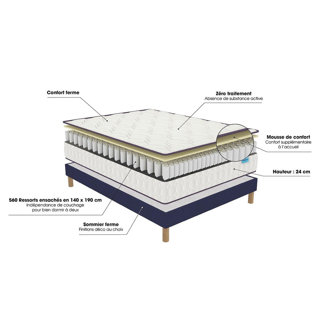 Matelas MERINOS Morning Routine 140x190cm