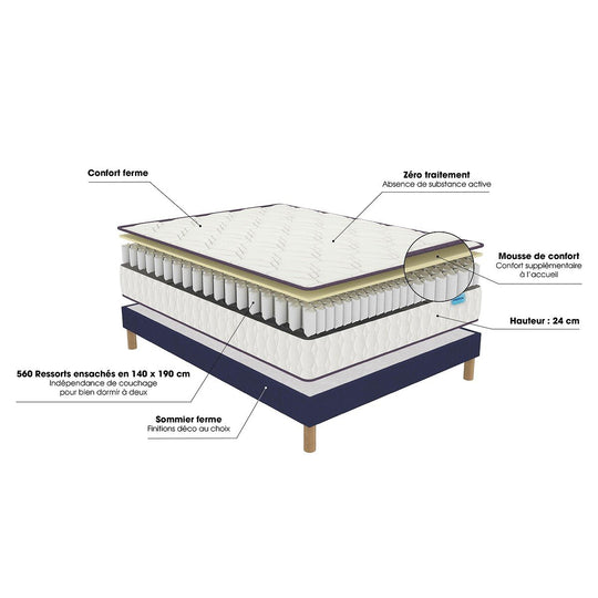 Matelas MERINOS Morning Routine 140x190cm