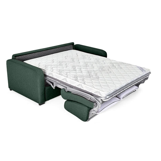 Canapé convertible MANOSQUE 140x190cm vert sapin CONVERTIBLE CENTER
