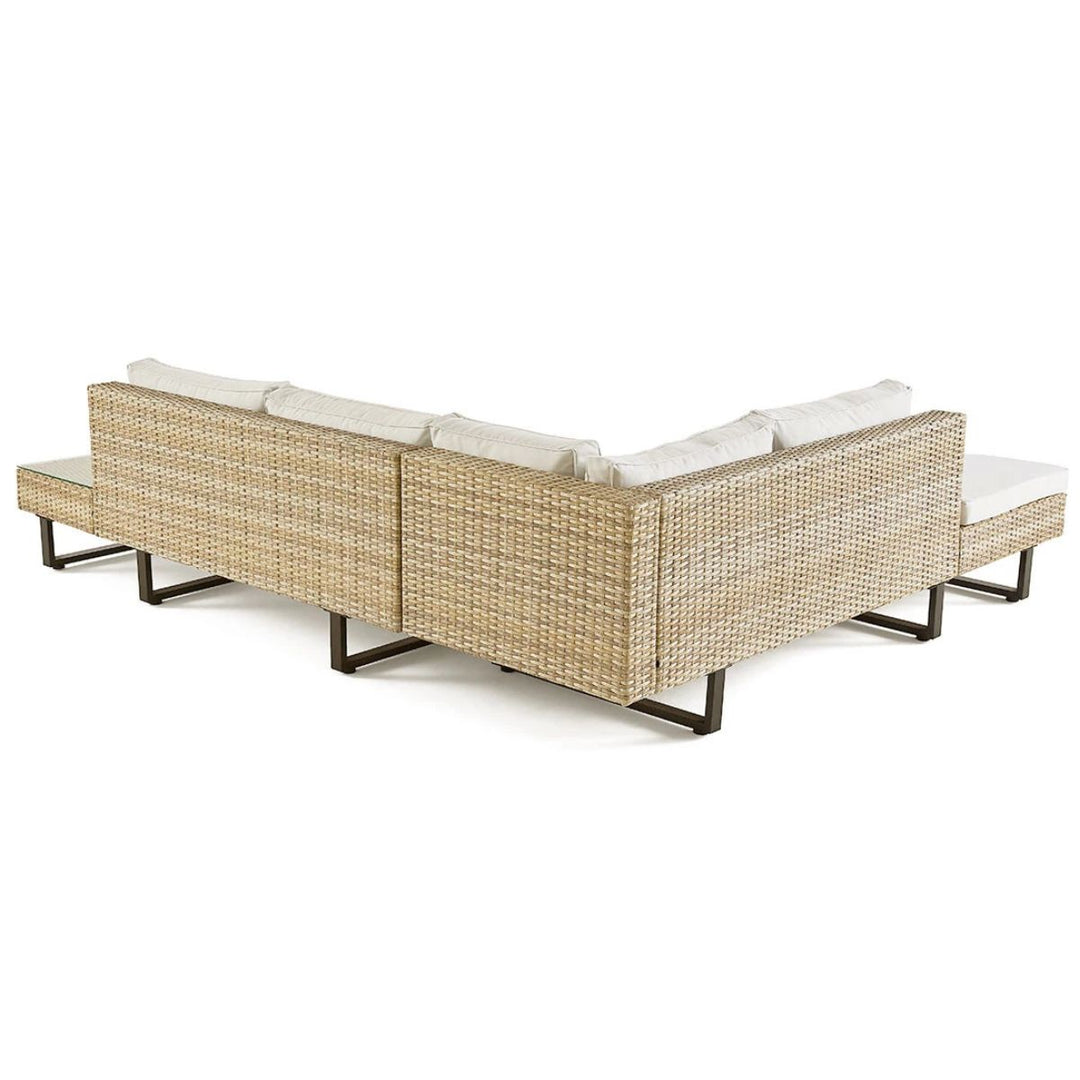 Salon de jardin d’angle SASHI 5 places avec table BESTMOBILIER