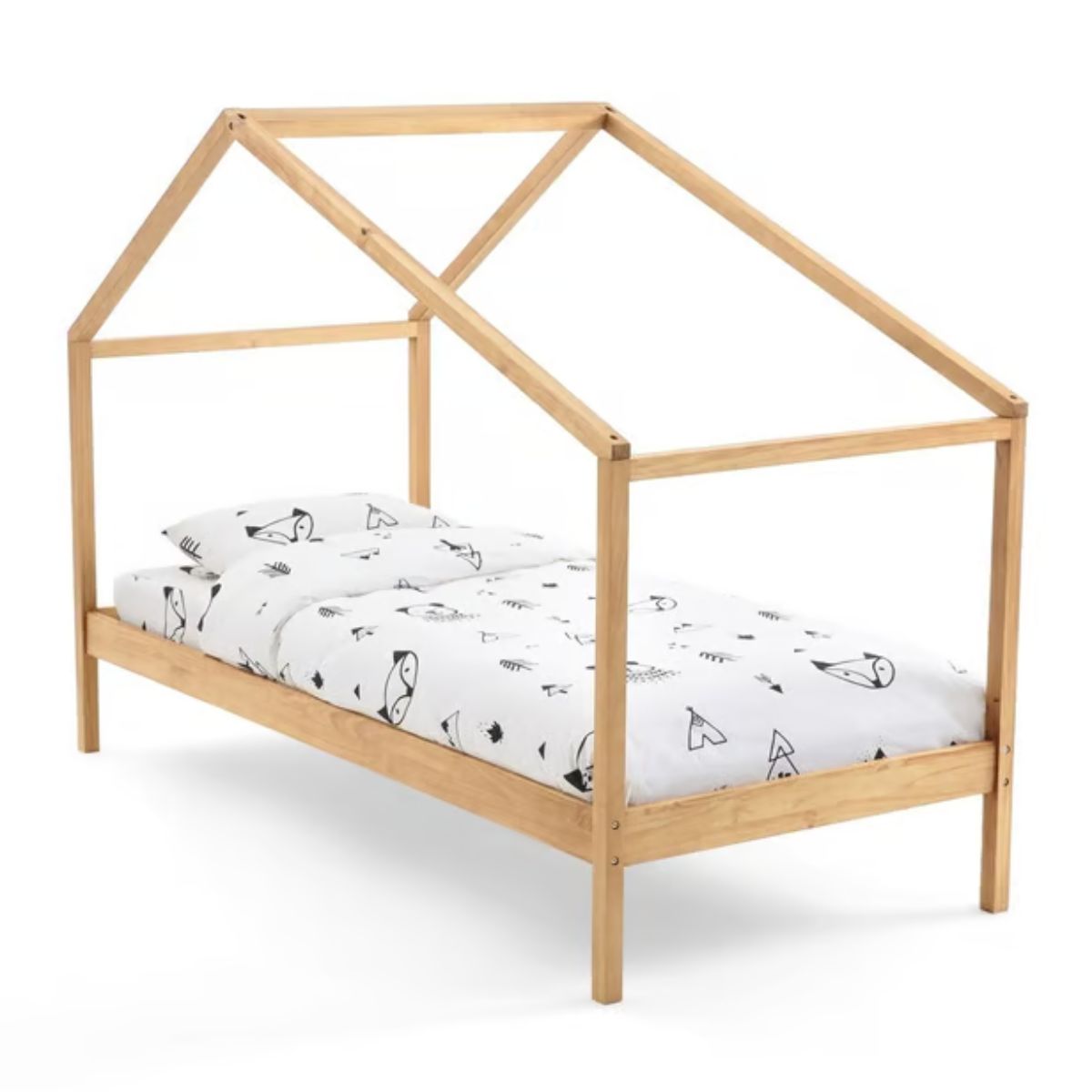 Lit cabane en pin massif avec sommier Spidou La Redoute Interieurs