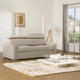 Canapé convertible VIZIR tissu beige