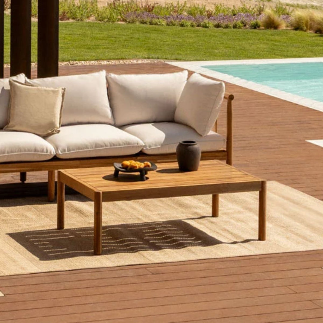 Table basse de jardin SKLUM 120x75 cm en bois d'acacia Melvin