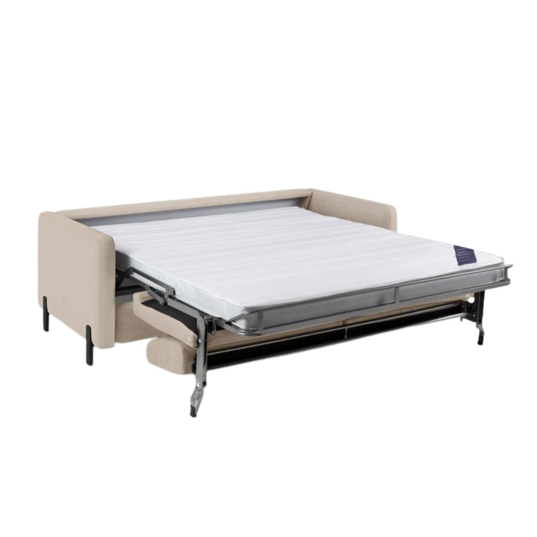 Canapé MICADONI convertible GLORIA 3 places en tissu beige