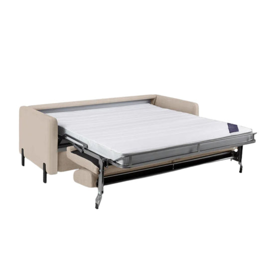 Canapé MICADONI convertible GLORIA 3 places en tissu beige
