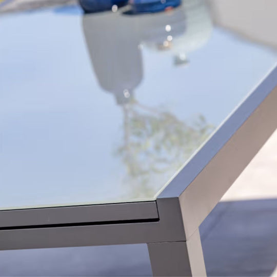 Table de jardin DCB GARDEN Tolede alu verre 200/300 cm