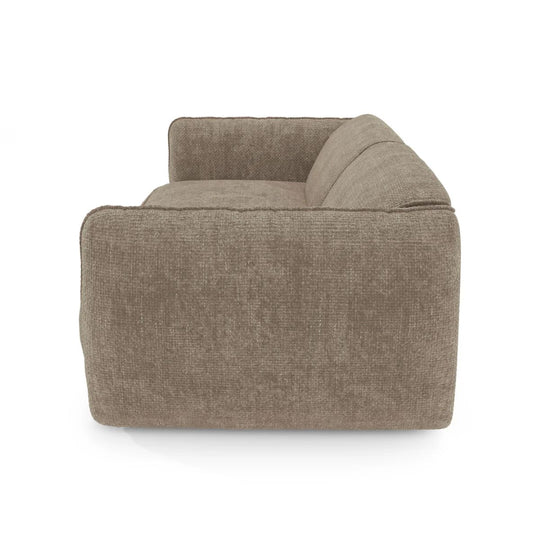 Canapé 4 places LIVIA en velours taupe SIA Home