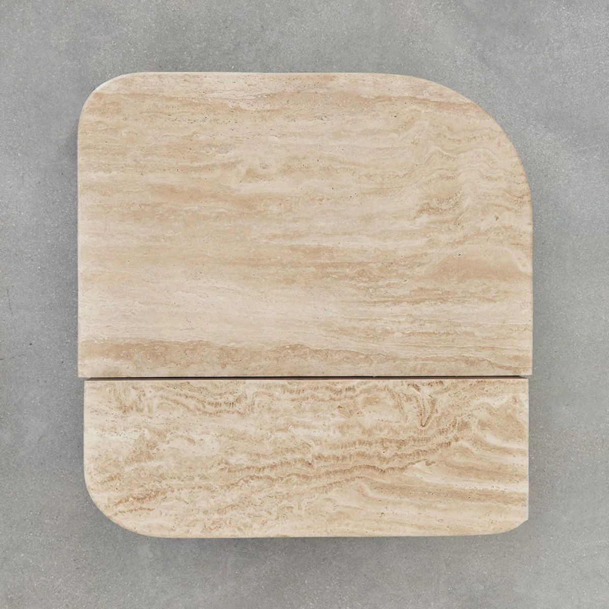 SKLUM - Table basse 90x90 cm en pierre naturelle et bois de manguier Clotsh