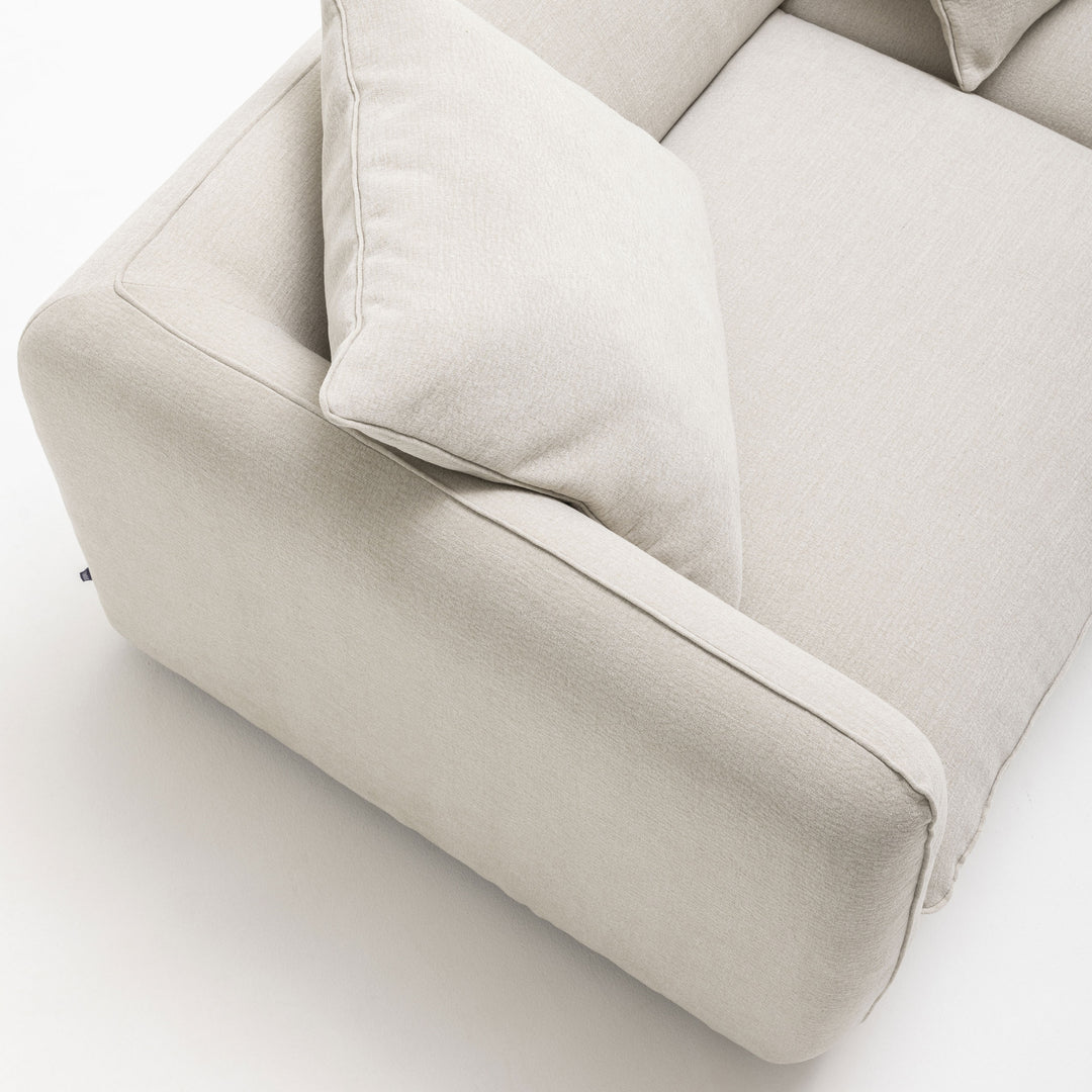 Canapé DRAWER convertible 3 places en tissu Popi