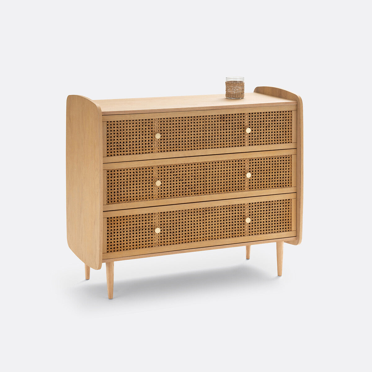 Commode 3 tiroirs en cannage Tempa La Redoute Interieurs