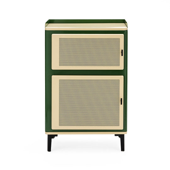 Petit meuble de rangement 2 portes en métal H94cm Drawer