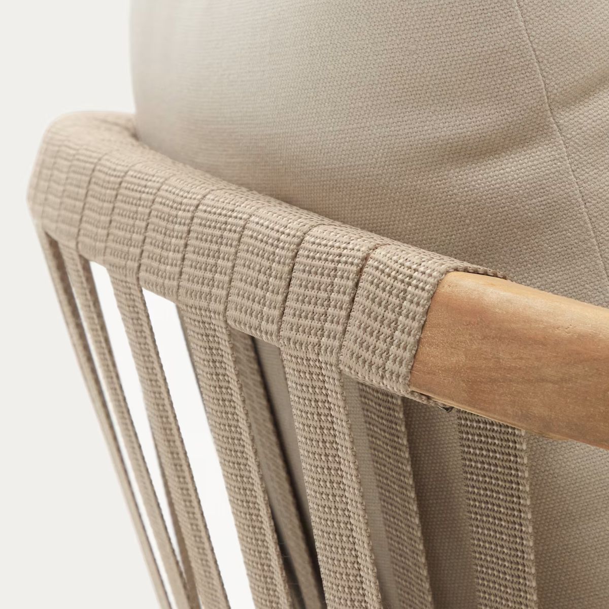 Lot de 2 chaises Kave Home Malaret en bois d'eucalyptus et corde beige FSC