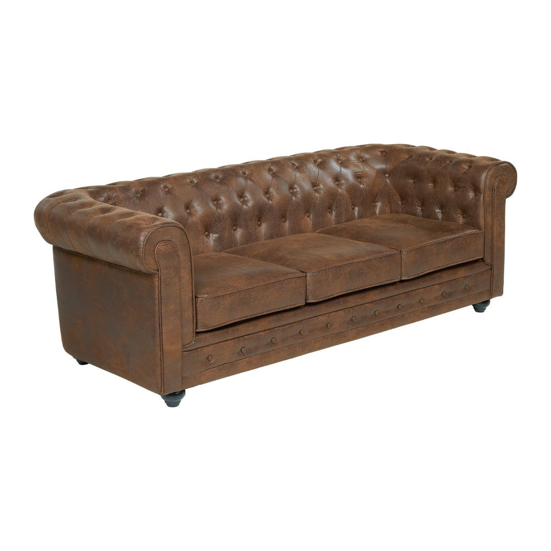 Canapé fixe VENTE UNIQUE CHESTERFIELD 3 places