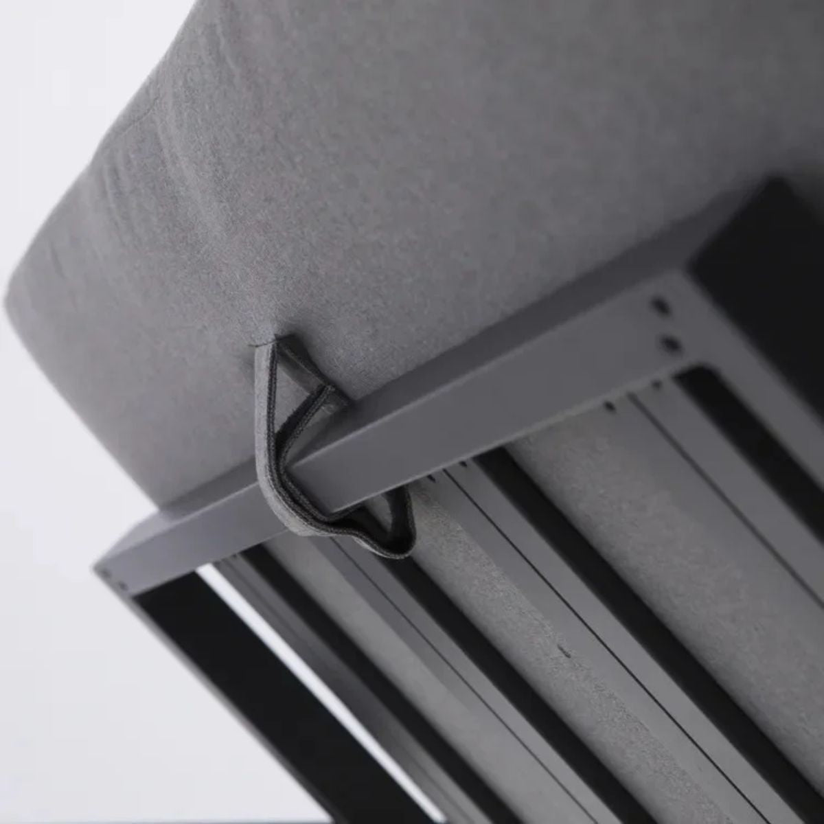 Salon d'angle en aluminium anthracite 10 personnes Naxos II NATERIAL Leroy Merlin