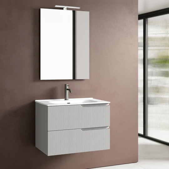 Meuble de Salle de Bain 4 pièces ZIP – Blanc Mat