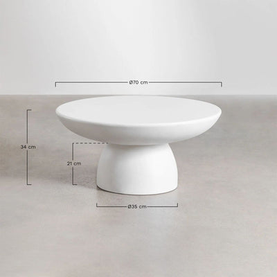Table basse de jardin SKLUM en ciment Zenadia