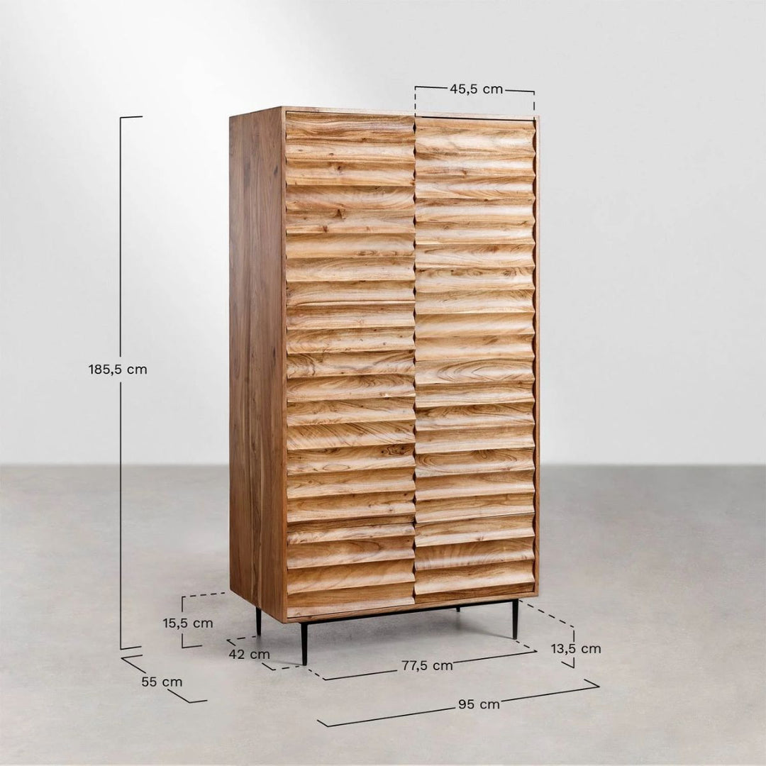 SKLUM- Armoire en bois d'acacia Petter