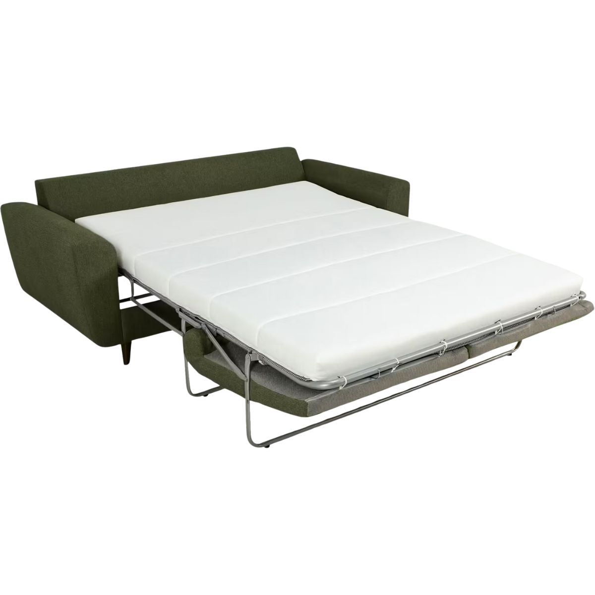 ALINEA Canapé 3 places convertible RUBIO en tissu - vert cèdre