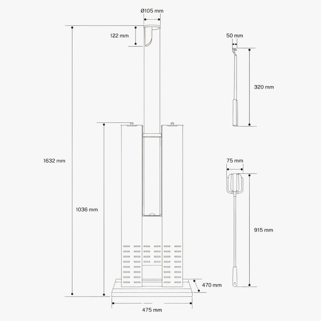 Poêle à pellets extérieur CREATE 8,2 kW sans fumée