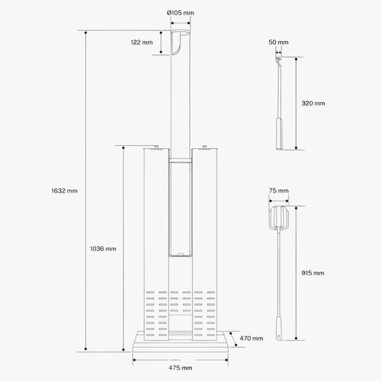 Poêle à pellets extérieur CREATE 8,2 kW sans fumée