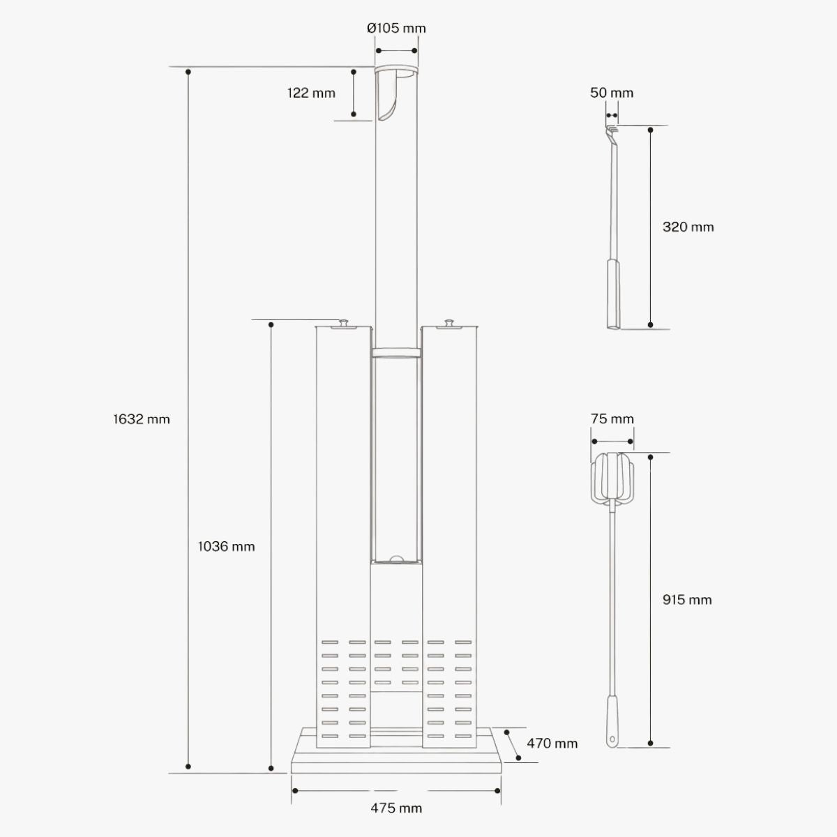 Poêle à pellets extérieur CREATE 8,2 kW sans fumée