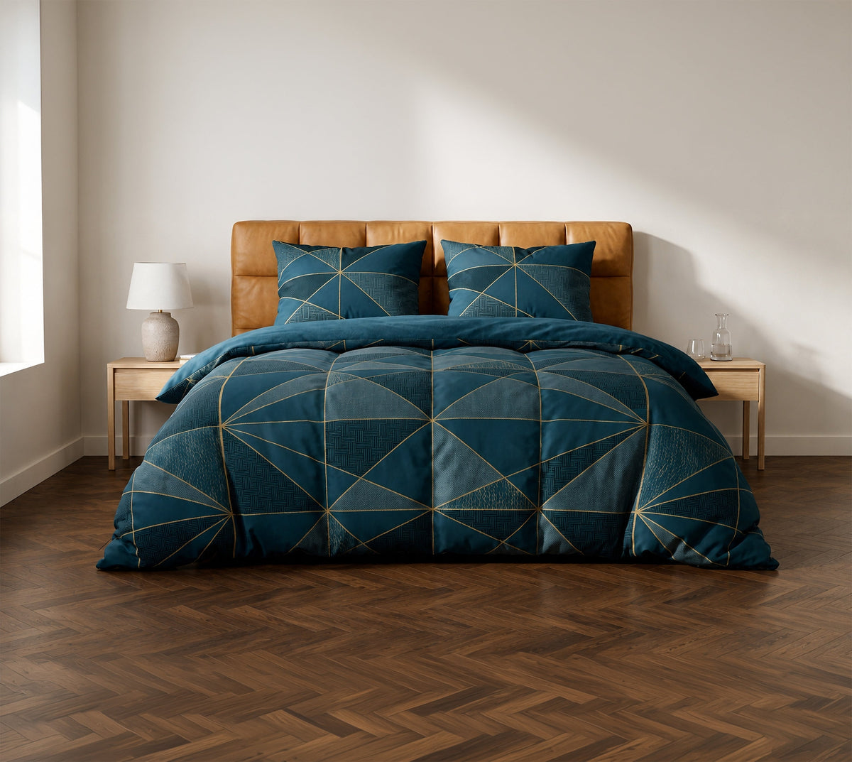 Parure de lit 100% coton 57 fils Reno