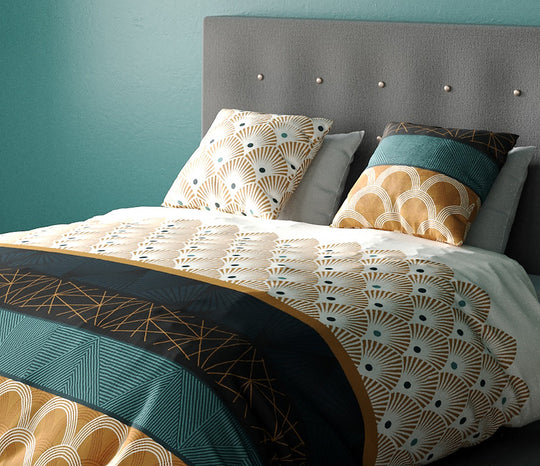 Parure de lit 100% coton 57 fils BANGUI